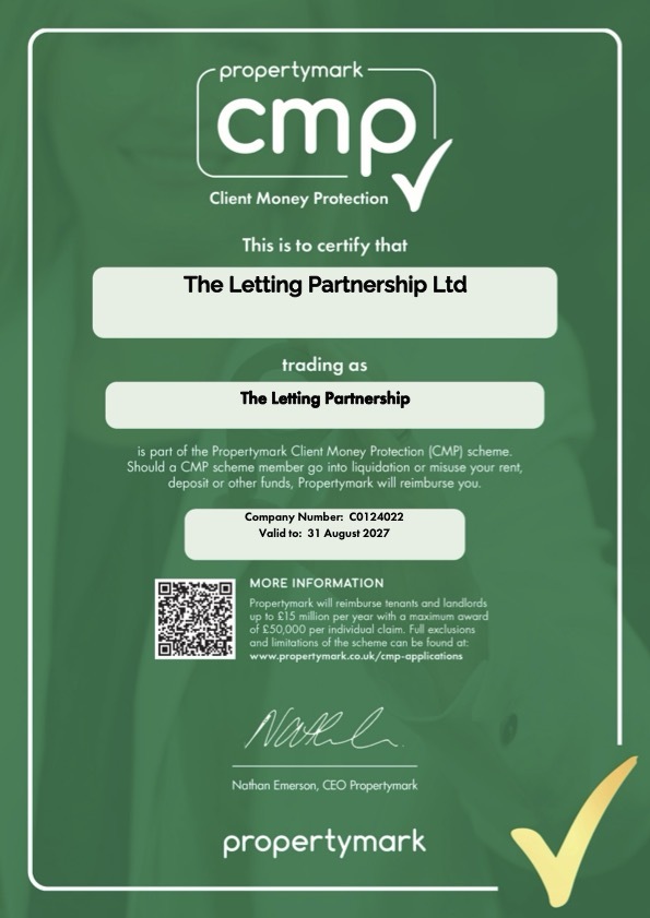 Propertymark CMP main scheme certificate