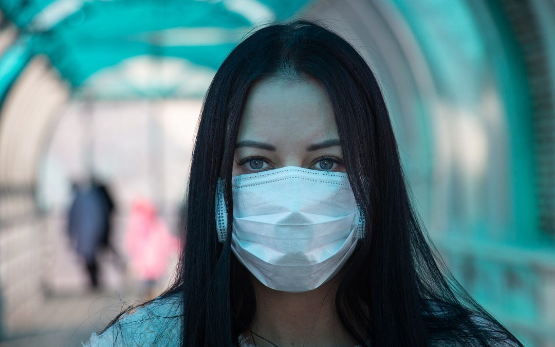 coronavirus woman in mask