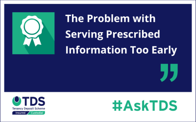 ASK TDS –  The Problem with Serving Prescribed Information Too Early