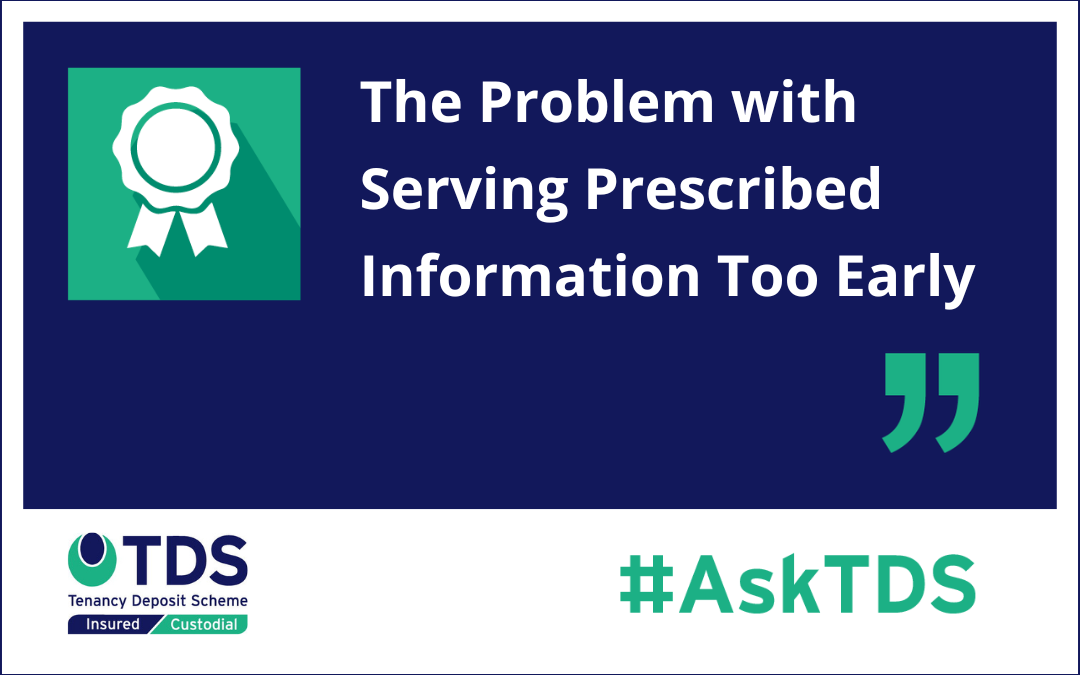 #AskTDS - The Problem with Serving Prescribed Information Too Early