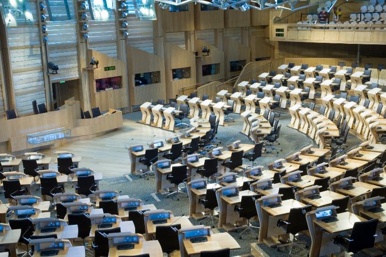 Inside Scottish Parliament Inside Scottish Parliament
